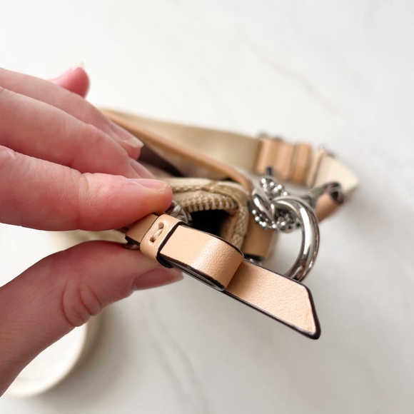 Coach Beige and Pink Crossbody Canvas Bag - Picture 5 of 8